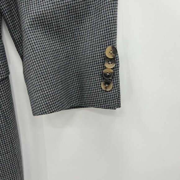 ERMENEGILDO ZEGNA Men's Gray 100% Wool Two Button Blazer Suit Jacket Size 48R - Picture 5 of 11